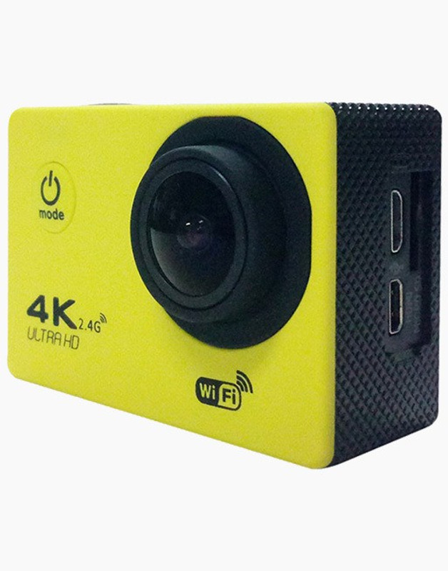 OWO F60R 4K WiFi Waterproof with Remote Control Sports and Adventure Camera Sports and Action Camera(Yellow, 16 MP)