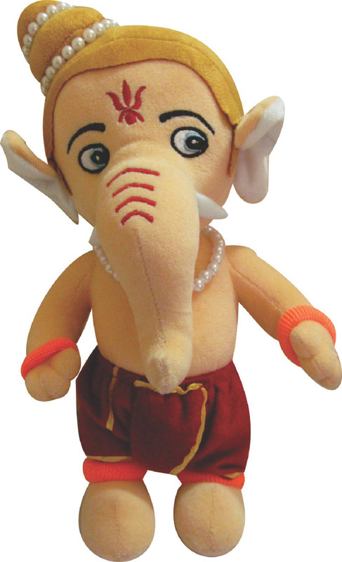 pihu enterprises Ganesh Stuffed Toy For Kids  - 10 cm(Pitch)