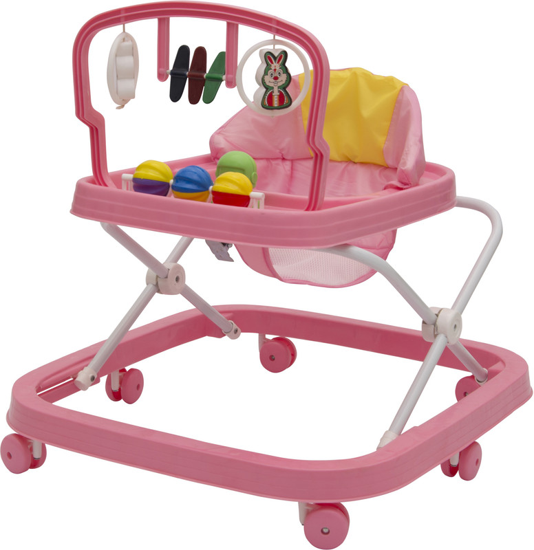 stepupp grow Musical Activity Walker With Parent Rod(Pink)