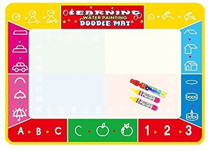 gogomall Water Drawing Mat Aqua Doodle Mats Magic Doodle Board Toddler Educational Toys Travel Toys for Toddlers Sketch Pad for Kids Reus