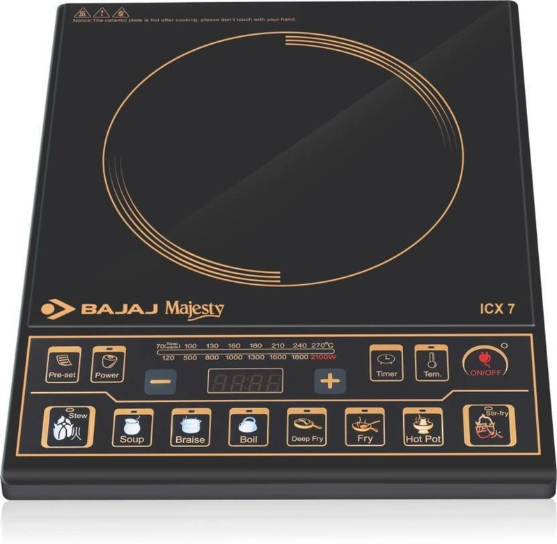 Bajaj Majesty ICX 7 Induction Cooktop(Black, Touch Panel)