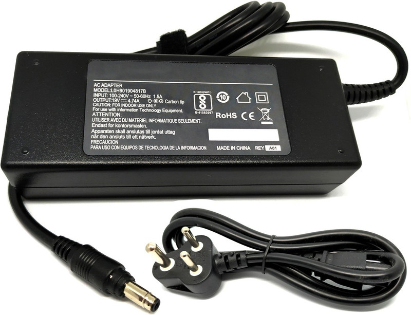 pixon compatible laptop adapter (Charger) 19V/ 4.74 A / 90W / 7.5 x 5.0 pin /laplife with power code 19 Adapter(Power Cord Included)