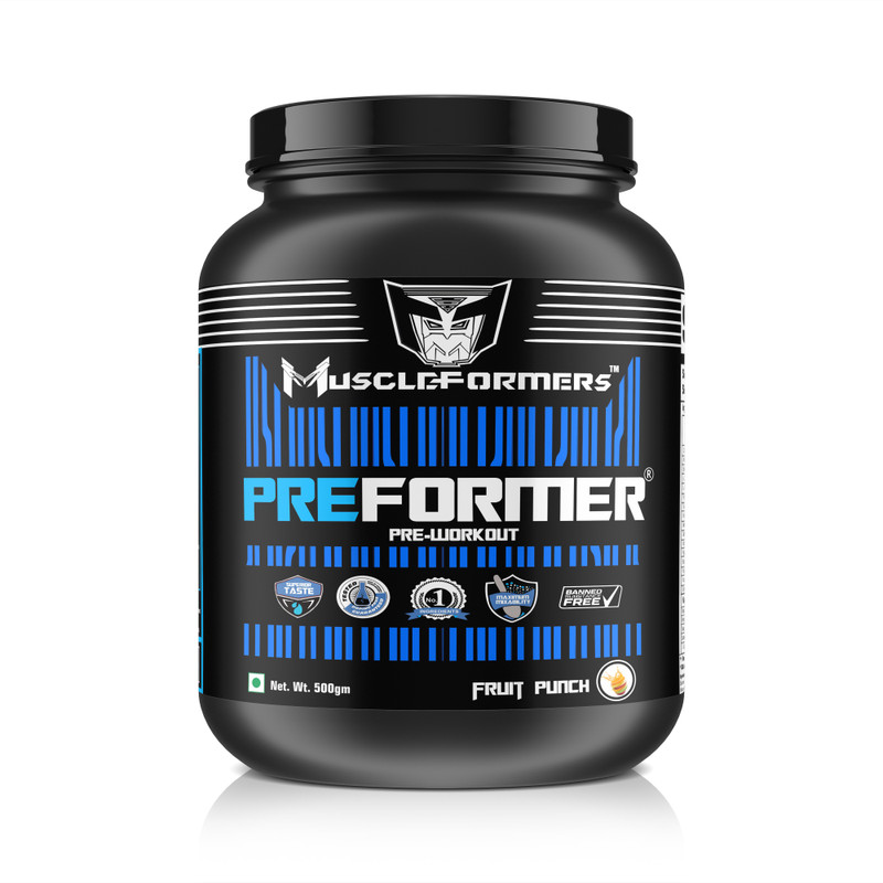 muscleformers PREFORMER Extreme Preworkout Former Series BCAA(500 g, FRUIT PUNCH)