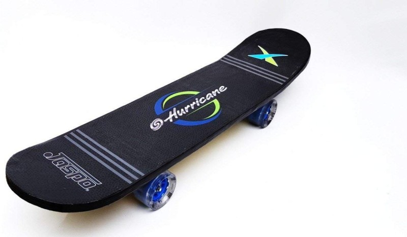 Jaspo 27"x 7" Wooden Skateboard 7 inch x 27 inch Skateboard(Black, Pack of 1)