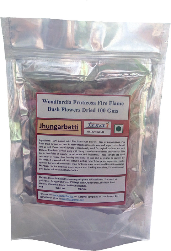 Jhungarbatti Fire Flame Bush Herbal Tea Vacuum Pack(100 g)