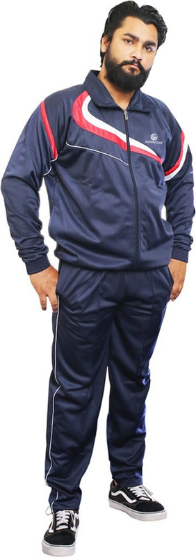 eastern club Solid, Self Design Men Track Suit