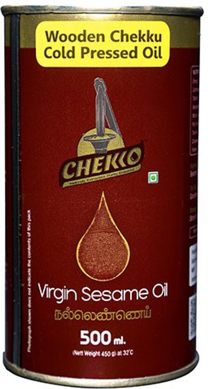 chekko Virgin Cold Pressed Sesame Oil Tin(500 ml)