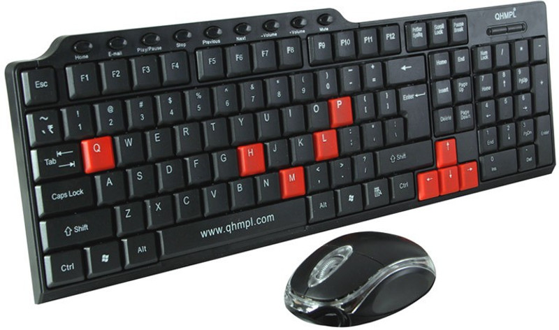 Quantum QHM8810 Wired USB, PS2 Laptop Keyboard(Black)