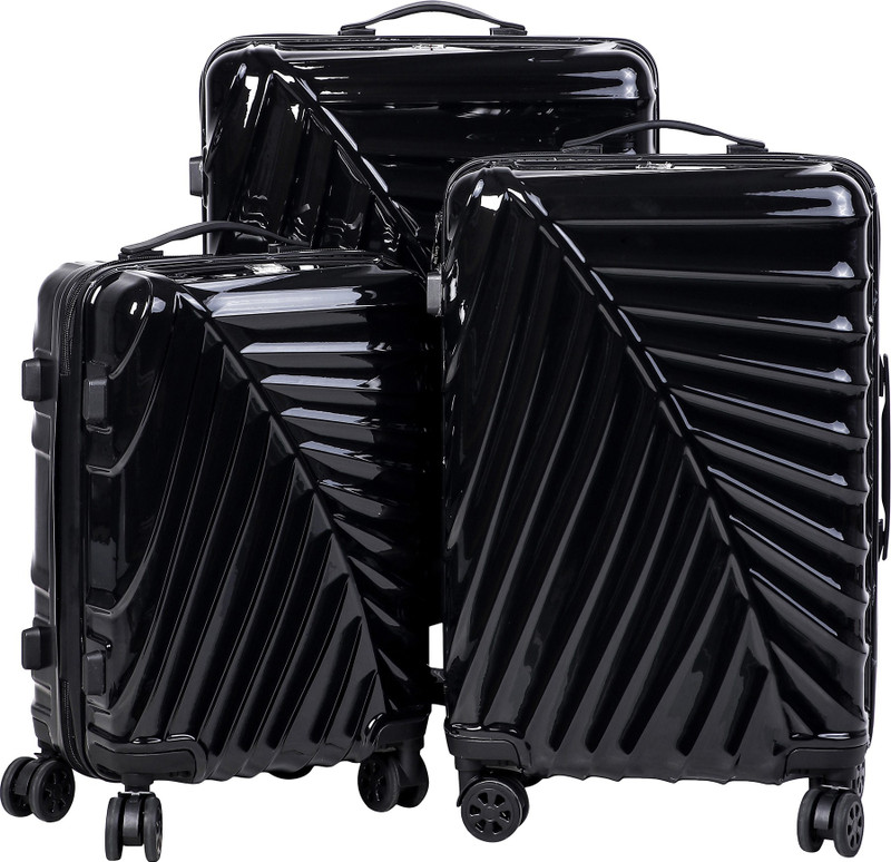 CARRY TRIP Check-in Suitcase, Cabin Suitcase, Suitcase Combo(Black)