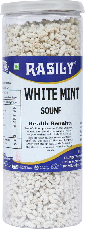 rasily white mint madrasi fennel, mint Mouth Freshener