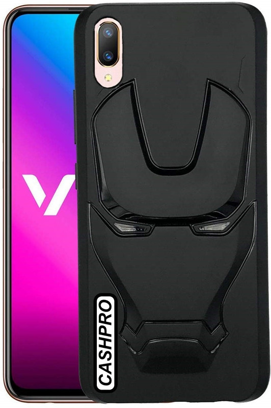 cashpro Back Cover for Vivo v11 pro(black, Shock Proof, Silicon)