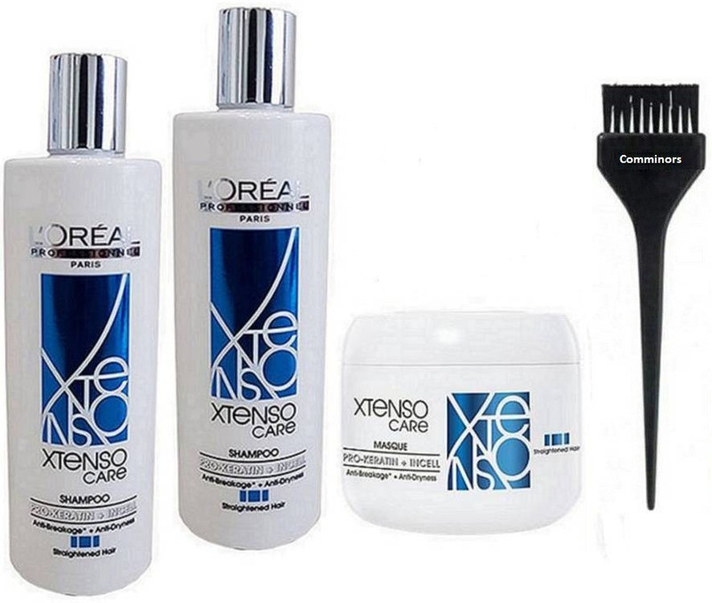 comminors of hair brush & X-tenso care Anti-breakage shampoo combo & Conditioner (set of 4)(1 Items in the set)