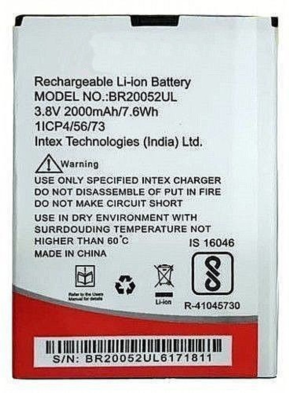 Lithium Ion Intex Aqua 3g Battery Mobile Battery For Intex Aqua Speed - Main Image