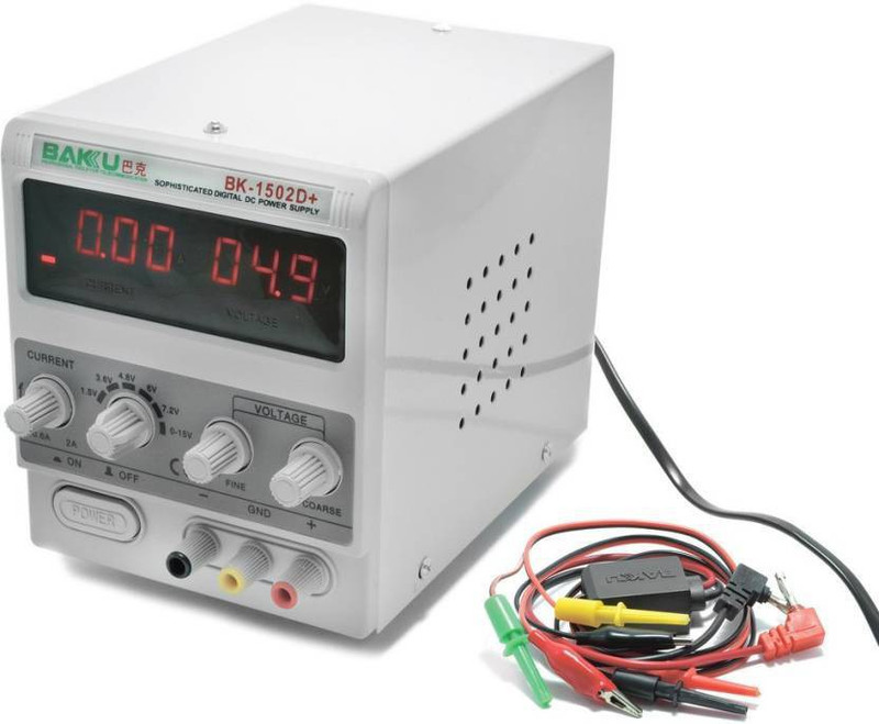 ewave BK-1502D+ Digital Regulated DC Power Supply 5 volt 2.1 Amp Digital LED Screen Sophisticated and Professional 430 Watts PSU(Cream)