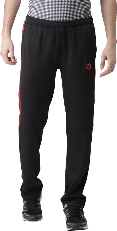 2GO Solid Men Black Track Pants- Buy 