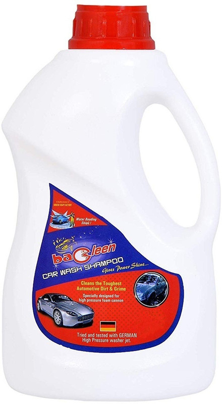 bacleen CAR SHAMPOO - CONCENTRATED & pH NEUTRAL (2 Ltr) - CAR CARE CAR WASH SHAMPOO | CAR WASHING ACCESSORIES | CAR SHAMPOOS | Car Washing Liquid(2 L)