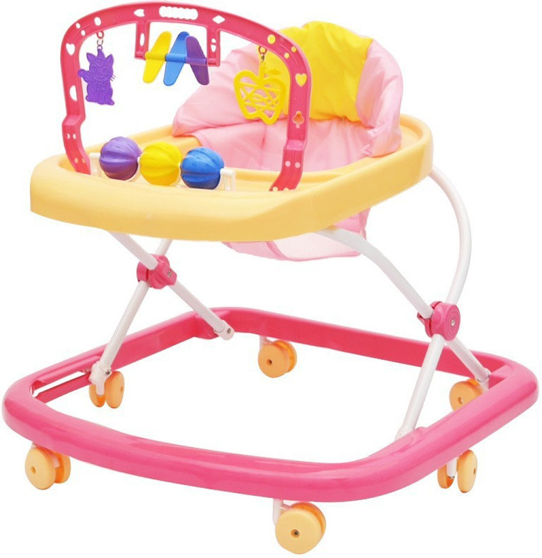 stepupp grow Musical Activity Walker With Parent Rod(Pink)