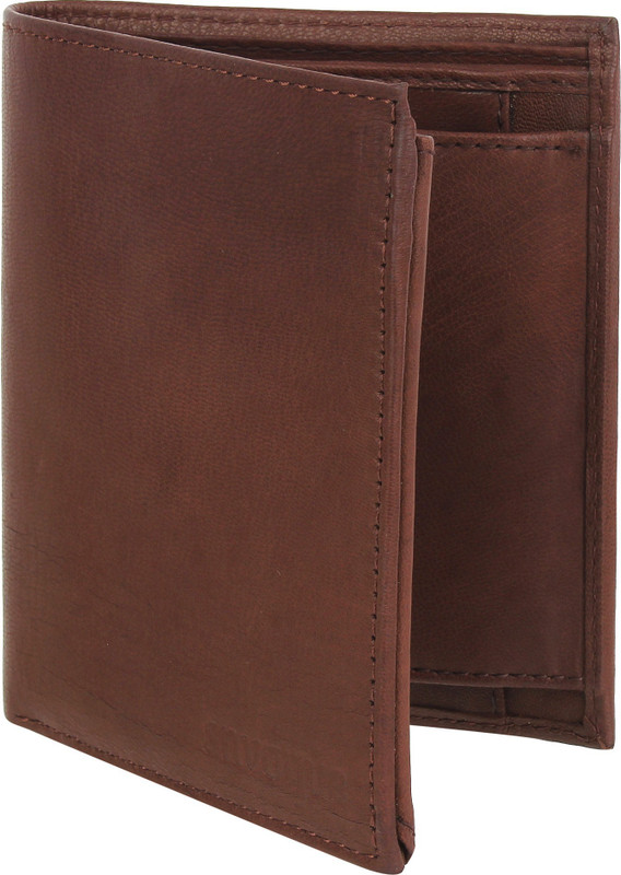 snvogue Men Brown Genuine Leather Wallet(6 Card Slots)