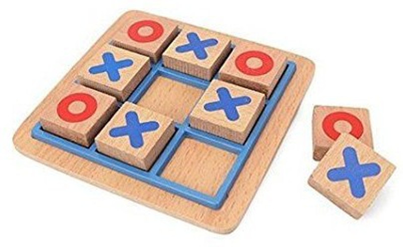 kubergift Wooden Tic Tac Toe (Board Game) Board Game