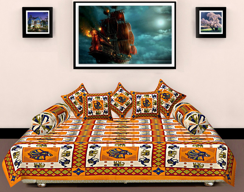 sapphirelanes Cotton Animal Diwan Set