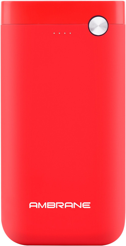 Ambrane 10000 mAh Power Bank (PP-11)(Red, Lithium Polymer)