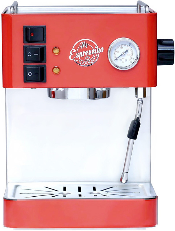 myespressino MECMRCH001 20 Coffee Maker(Shiny Red & Chrome finish)