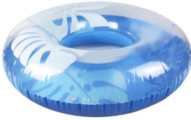 SANJARY Clear color tubes Swim ring Inflatable Pool Accessory (BLUE)) Inflatable Pool Accessory(Multicolor)