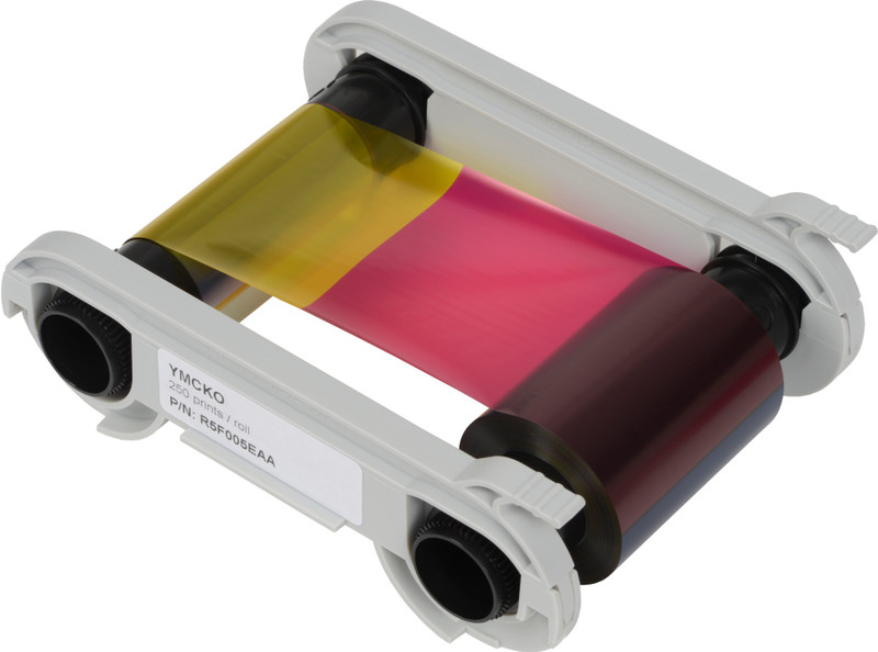 evolis Half - YMCKOKO Single Color Ink Cartridge(Magenta, Black, Grey, Yellow)