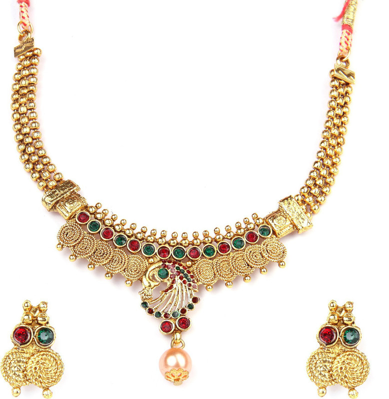 hariomcreations Alloy Jewel Set(Multicolor)