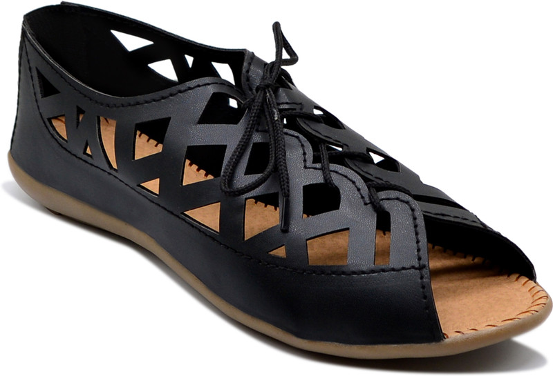 Myra Women Black Flats Myra Women Black Flats