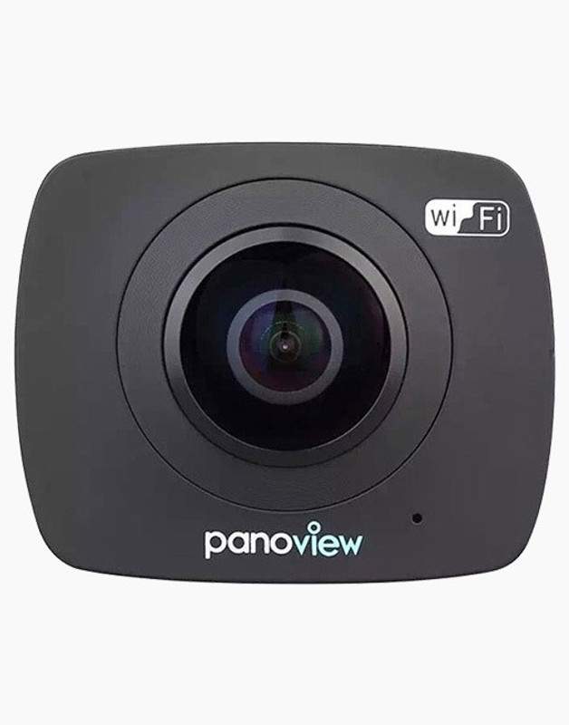 OWO Pano View Panorama 360 Degree Dual Lens Camera 1920*960P 30fps HD 8MP with 220 Degree Fish Eyes Lens Sports and Action Camera(Black, 8 MP)