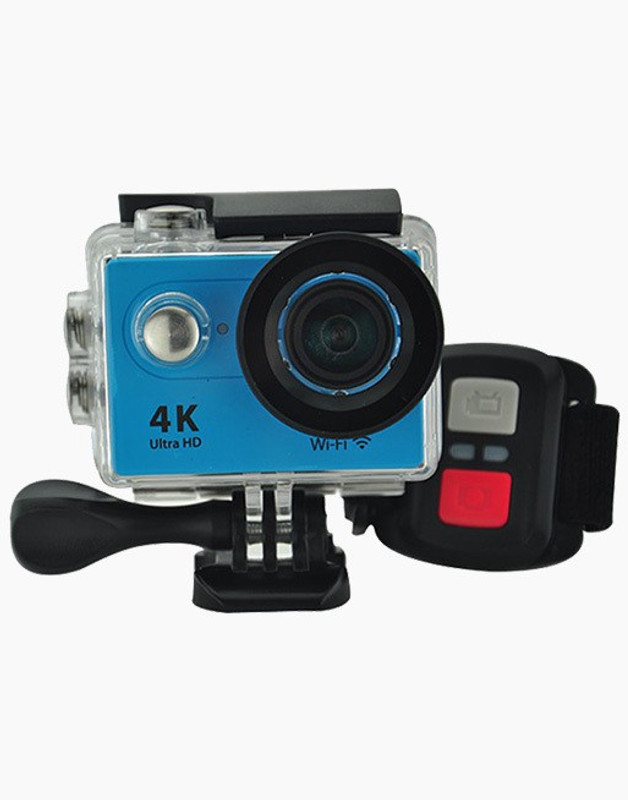 OWO H9R Blue 4K Ultra HD 2.4G Remote WiFi 170 Degree Wide Angles Sports and Action Camera(Blue, 12 MP)