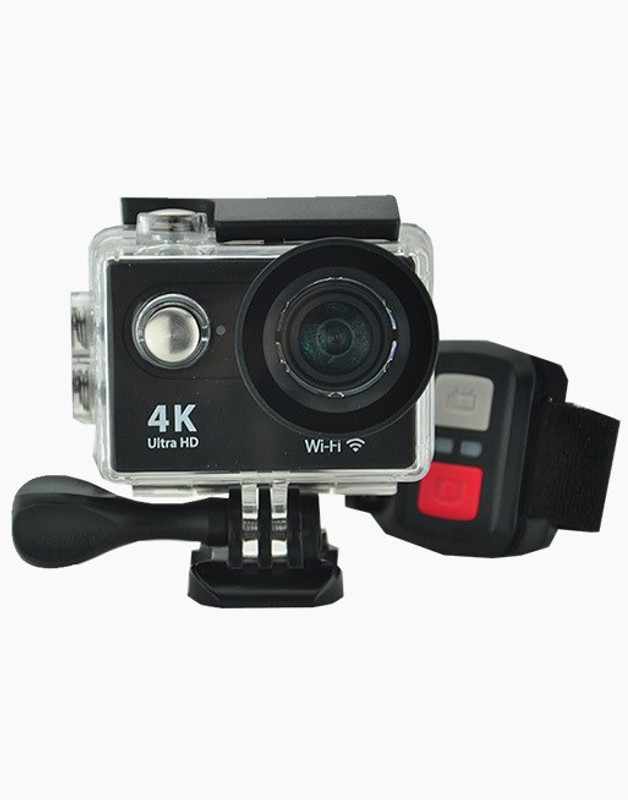 OWO H9R Black 4K Ultra HD 2.4G Remote WiFi 170 Degree Wide Angle Sports and Action Camera(Black, 12 MP)