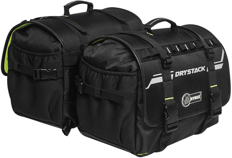 rynox gears Drystack Saddlebags - Stormproof Waterproof Multipurpose Bag(Black, 60 L)