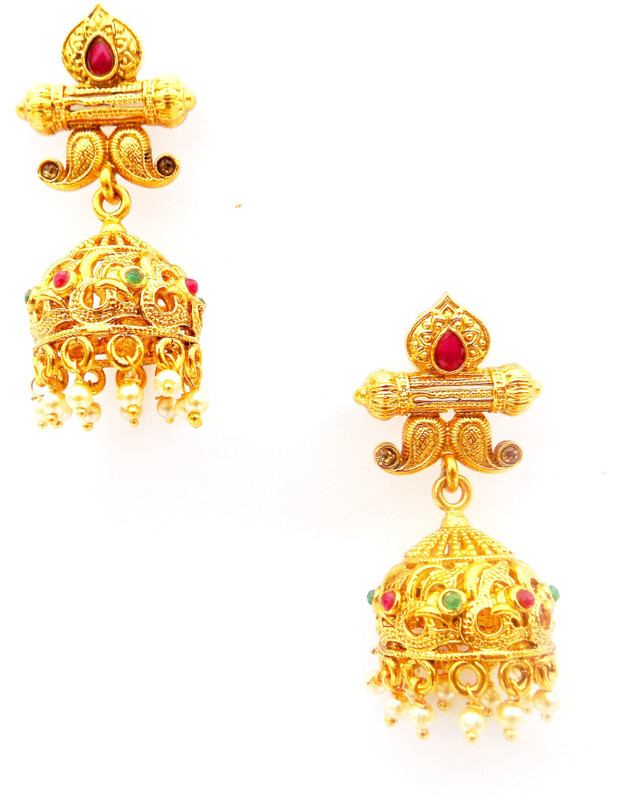 essential accessoriez EA01533 Nickel Jhumki Earring
