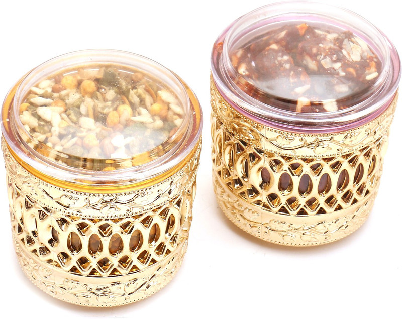 Ghasitaram Gifts Sugarfree Sweets-Mehwish Set of 2 Sugarfree Dates and Figs Bites, Roasted Namkeen Air Tight Containers Combo(4)