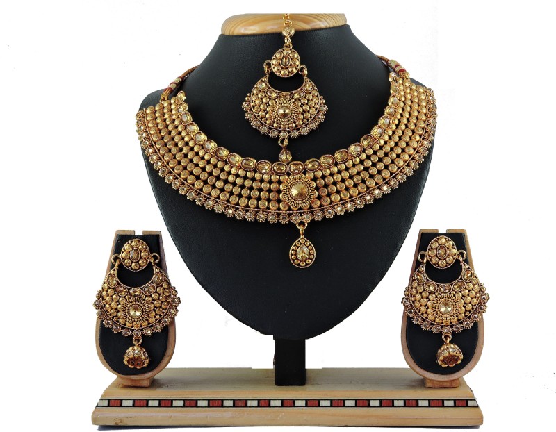 Vatsalya Creation Alloy Jewel Set(Gold)