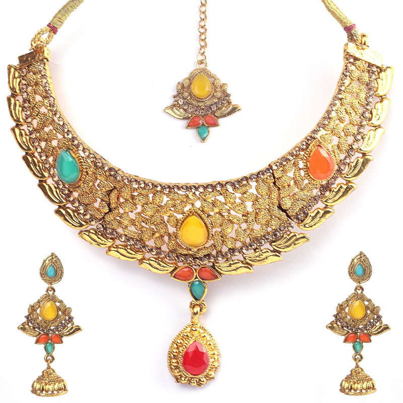 hariomcreations Alloy Jewel Set(Multicolor)