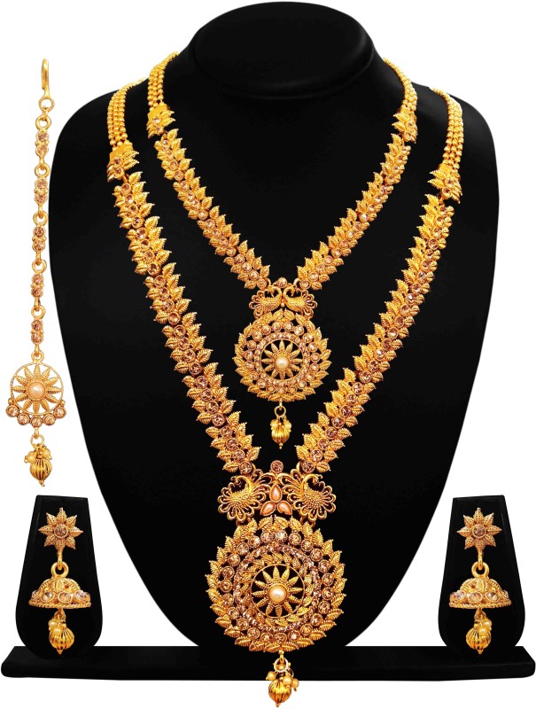 ARTS CHETAN Brass Jewel Set(Gold)