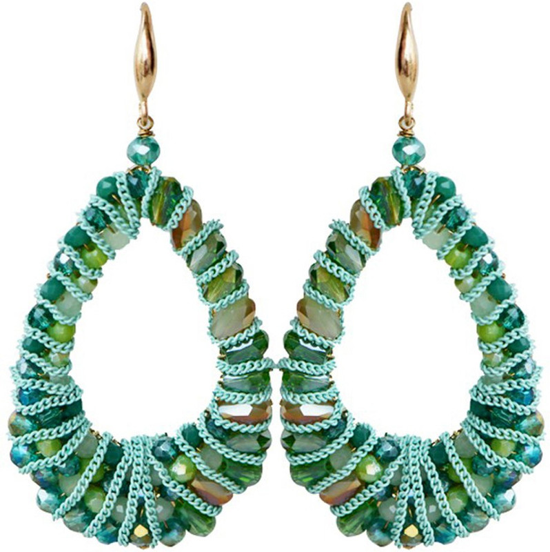 eris inc Exclusive Limited Edition Green Onyx Designer Stunning Drop Earrings Onyx Copper Drops & Danglers