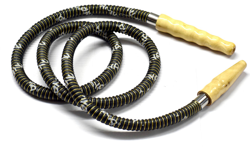 us design Rubber Black, Gold, White Hookah Hose