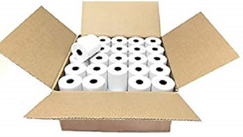 mm enterprises Billing Machine POS Swipe Machine ATM Machine 3"Inch (79MMX25MTR) Set of 50 Rolls Thermal Cash Register Paper(80 mm x 120 mm)