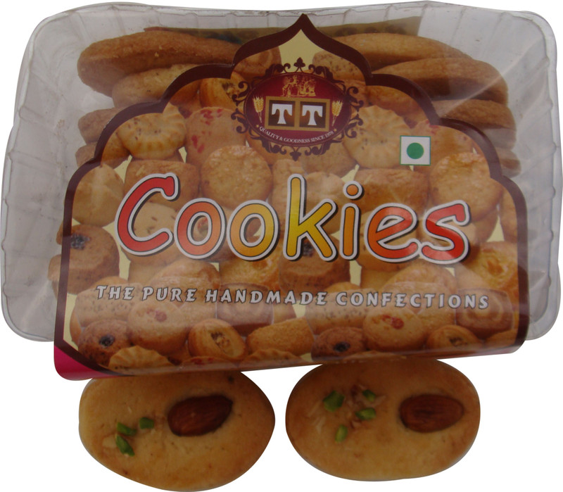 TT T T HANDMADE BADAM PISTA COOKIES(400 g, Pack of 2)