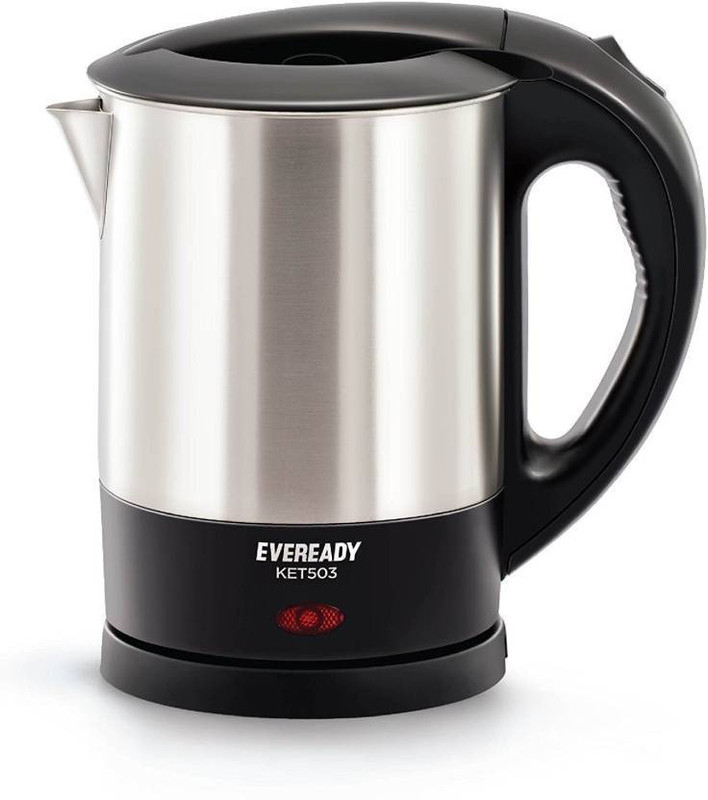 Eveready KET503 Electric Kettle(1000 L, Silver) Eveready KET503 Electric Kettle(1000 L, Silver)