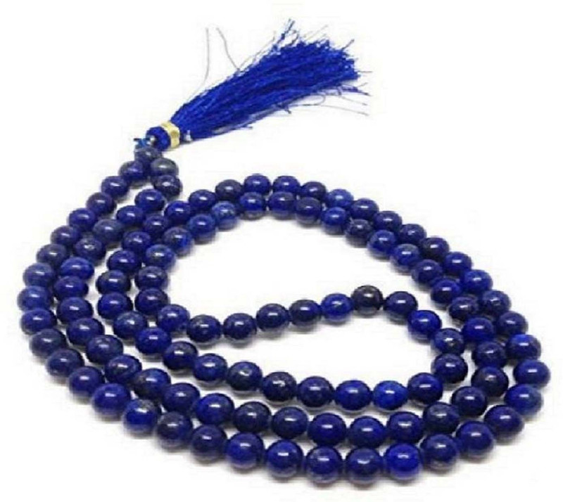 mormukut Blue mala Chain Sapphire Stone Necklace