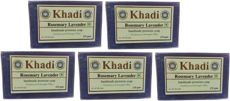 Khadi Herbal Rosemary Lavender Soap(5 x 125 g)