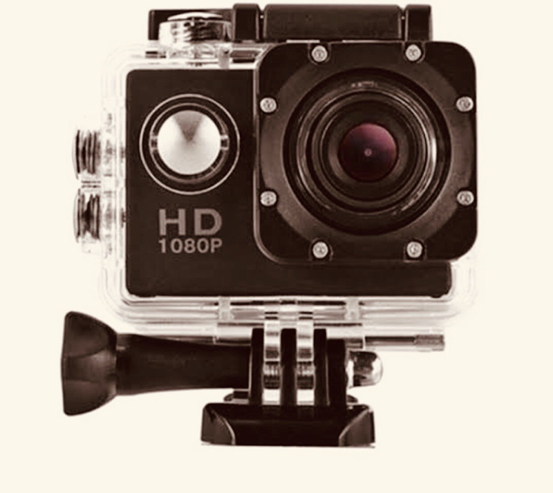 techobucks GO PRO 5 go pro 1080 hd 1080p Action Camera Go Pro Style APC02 Sports and Action Camera(Black, 12 MP)