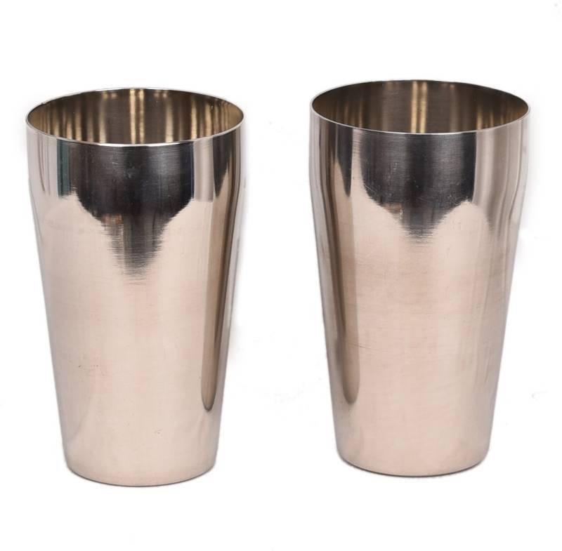 PEEZSTEEL (Pack of 2) Stainless Steel G9 Glass Set Water/Juice Glass(500 ml, Steel, Steel)