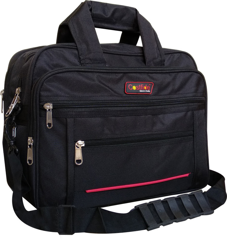 costfide Men Black Messenger Bag