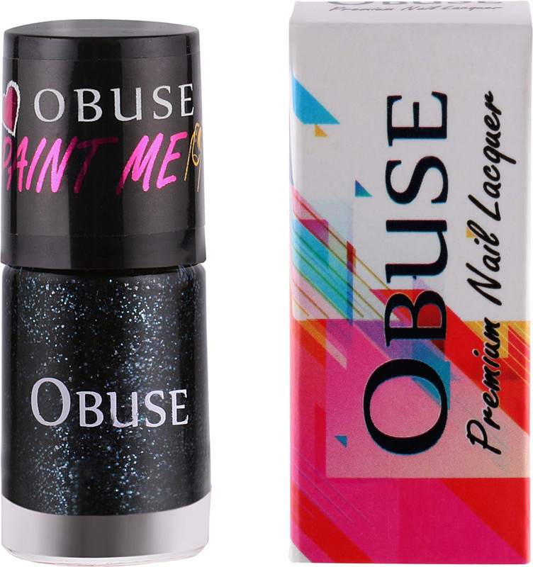 obuse Paint Me Premium Nail Lacquer- 5 chemical free formula Flirty Black